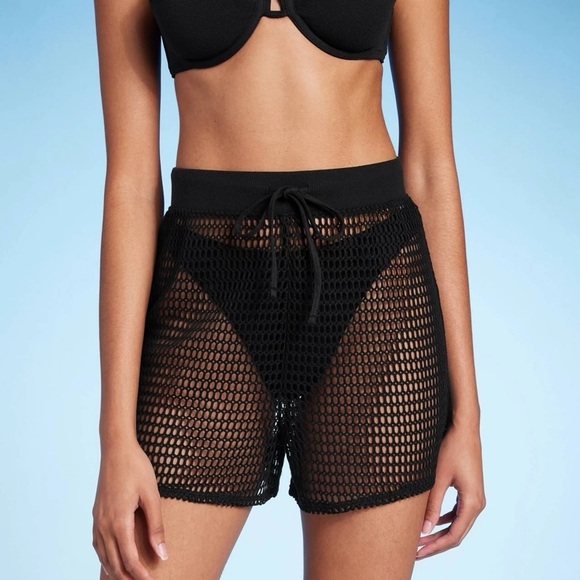 Shade & Shore Other - Shade & Shore Women’s Black Mesh Swim Coverup Small